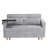 Gorgeous Gray Corduroy With Movable Table & Interface Impressive Platform And