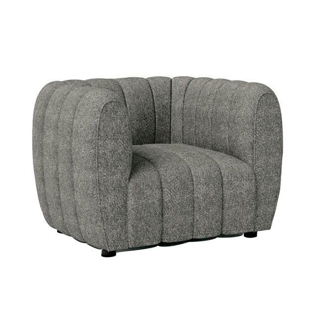 Fauteuil décoratif Hery, 36 po, Boucle, Boucle gris