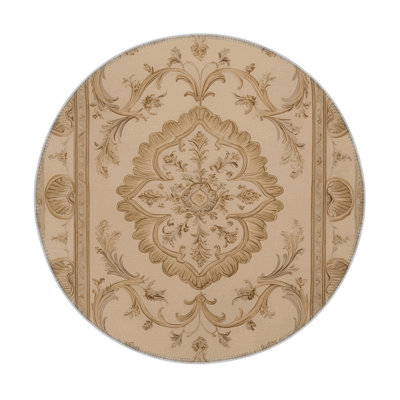 French Brown Indoor and Outdoor Area Rug