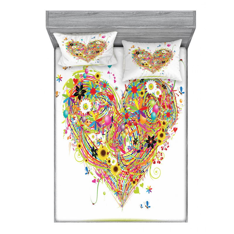 Microfiber Sheet Set, Full Sheet Set with Fitted Sheet