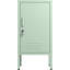 Table de bout verrouillable en métal, table d'appoint moderne avec tablettes réglables, armoire de rangement minimaliste pour chambre à coucher, salon, assemblage facile, vert