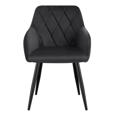 40cm H Velvet Upholstered Armchair