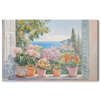 Mediterranean Blooms Canvas by Art Remedy