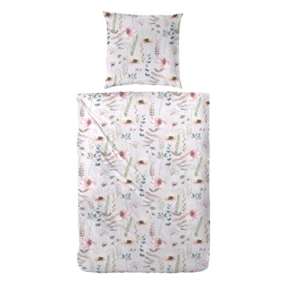 East Urban Home Kurie Cotton Floral Duvet Cover Set with Pillow Shams and Pillowcases