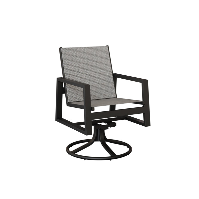 Chaise berçante pivotante berçante Vida de Berlin Gardens, Corbeau Jazzy, Noir mat