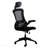Black Modern High-Back Mesh Executive Office Chair, With Headrest And Flip-Up Arms-757689404