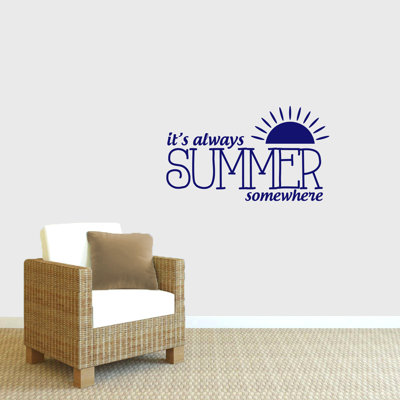 Décalcomanie murale "always summer" Stebbins
