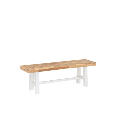 Tinna Solid Wood Acacia Outdoor Bench