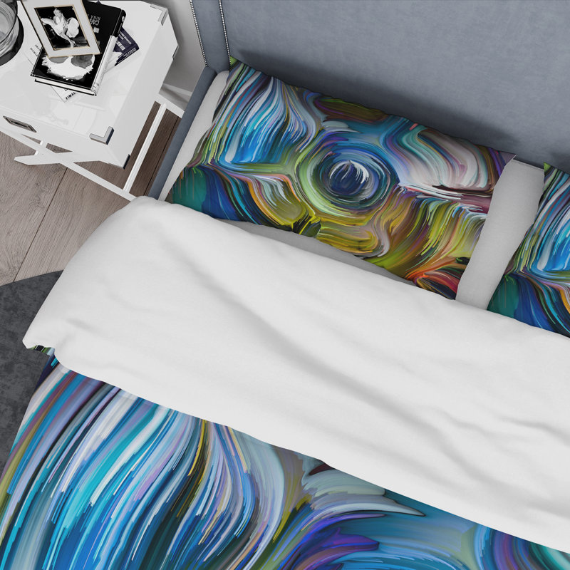 Color Fusion - Ensemble de housse de couette moderne - Microfibre de polyester