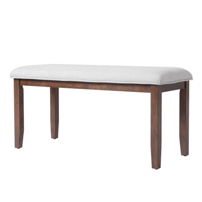 Upholstered Bench For Bedroom End Of Bed,38-Inch Entryway Bench For Living Room,Dining Bench With Padded Seat And Solid Wood Leg For Kitchen Bedroom,Indoor And Hallway