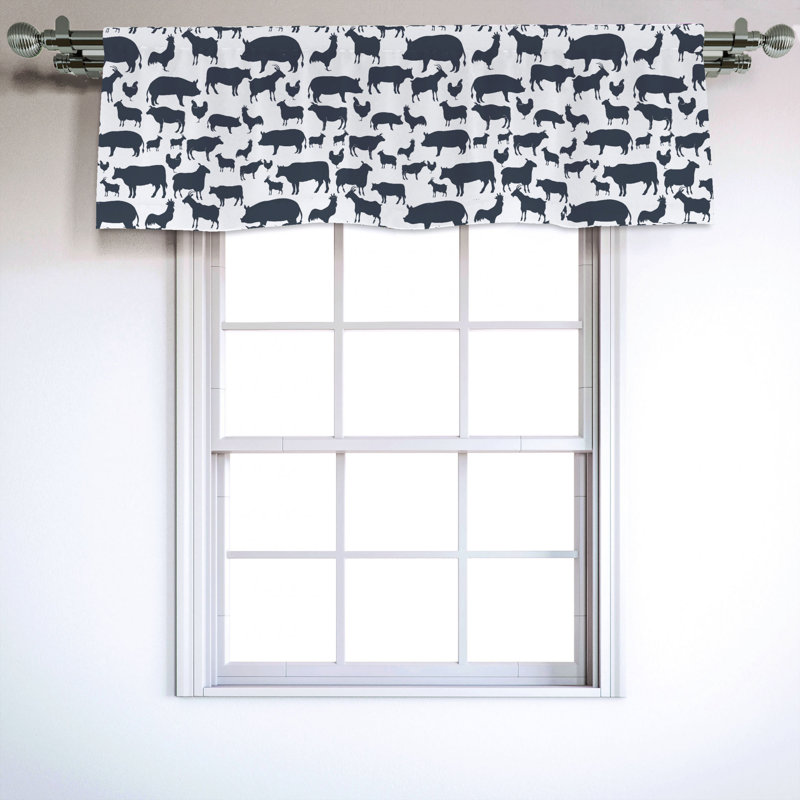 Sateen Ruffled Window Valance