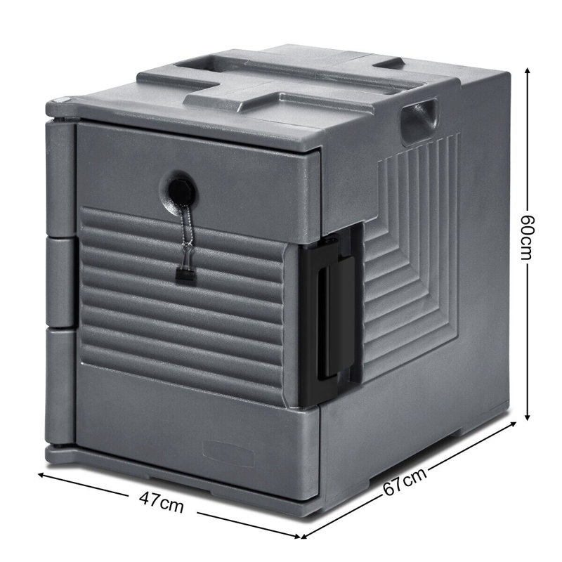 Portable Insulated Food Pan Carrier 90L, Grey