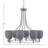 Sadea 8 Light Uplight Chandelier Shown With 5" Glass-312761709-312761708