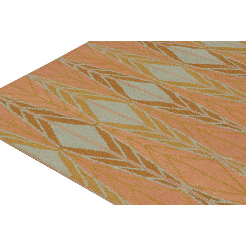 Scandinavian Wool Geometric Area Rug, Rectangle 8' x 10'