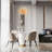 9-Light Gold Iron Chandelier With Aluminum Rods-131564759