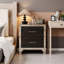 Table de chevet 2 tiroirs Hartwig-993763476