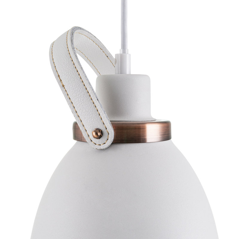 Keturah 1 - Light Single Pendant, White
