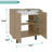 Marlo Under Sink Cabinet With Two Doors And Interior Storage Shelves, Cut-Out Back, 22” Wide Freestanding, Modern Bathroom Storage-285084002