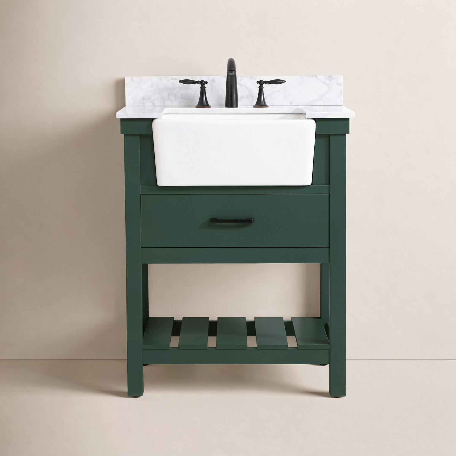 Pelaghia 30'' Single Bathroom Vanity, Green