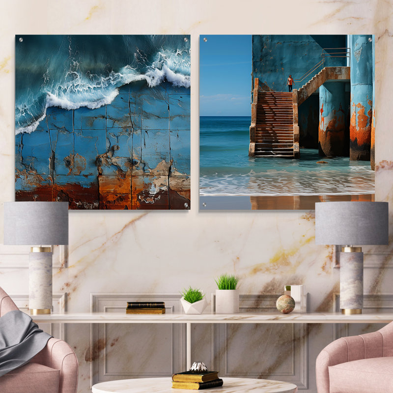 Beach Pier Urban Waterscapes - Ocean, H 16 po x l 33 po