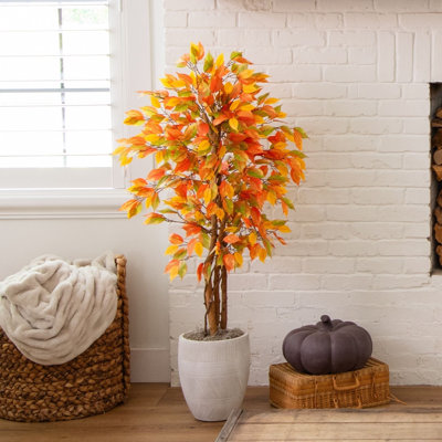 Autumn Ficus Artificial Fall Tree