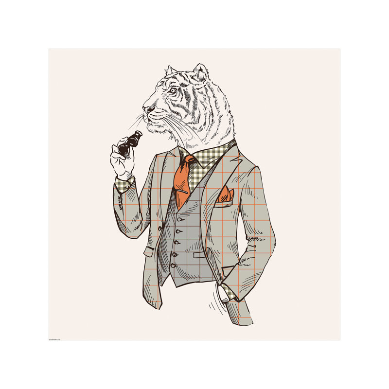 Tiger Man - Wrapped Canvas Print