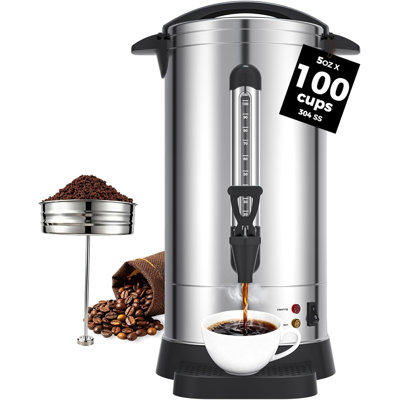 Urne et cafetière isotherme commerciale en acier inoxydable ThermoServe
