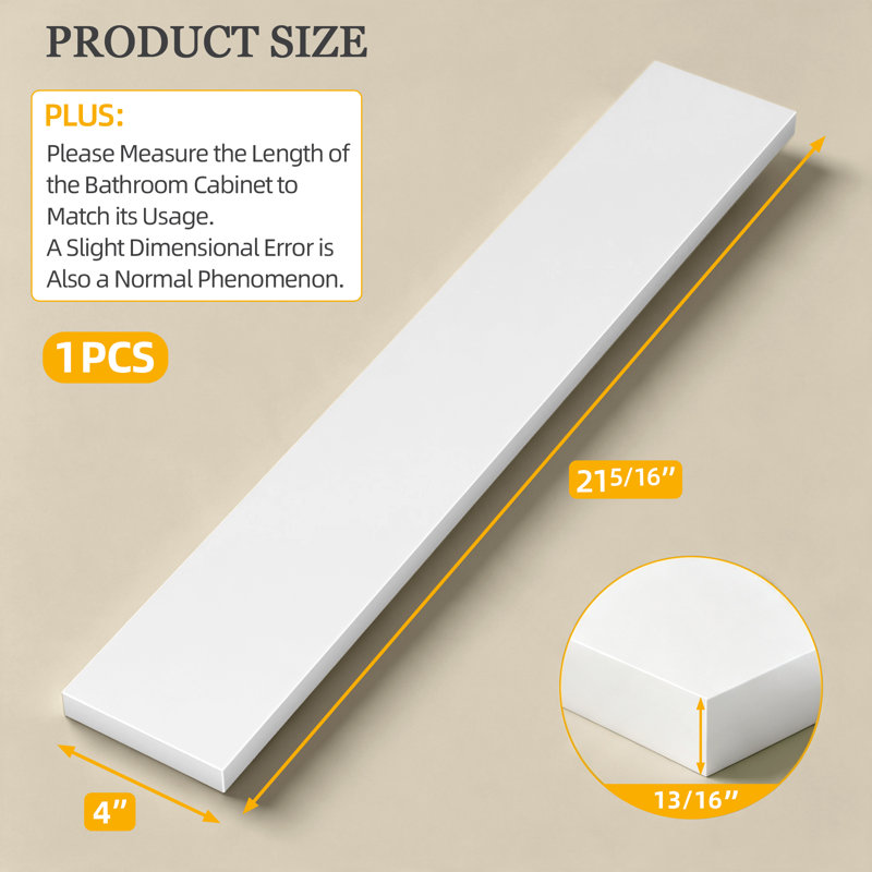 21 Inch Sidesplash In  White