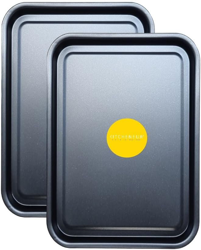 KITCHENEUR Non-Stick Aluminium 2 Piece Baking Tray Set