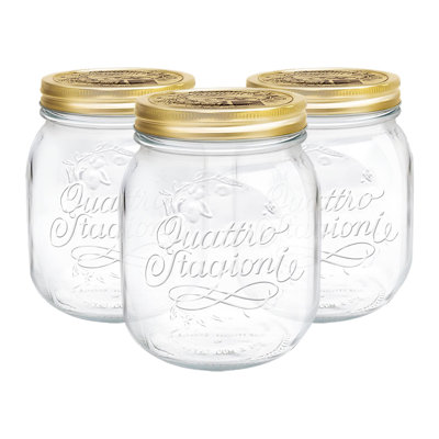 Quattro Stagioni Glass Storage Jars - 700ml