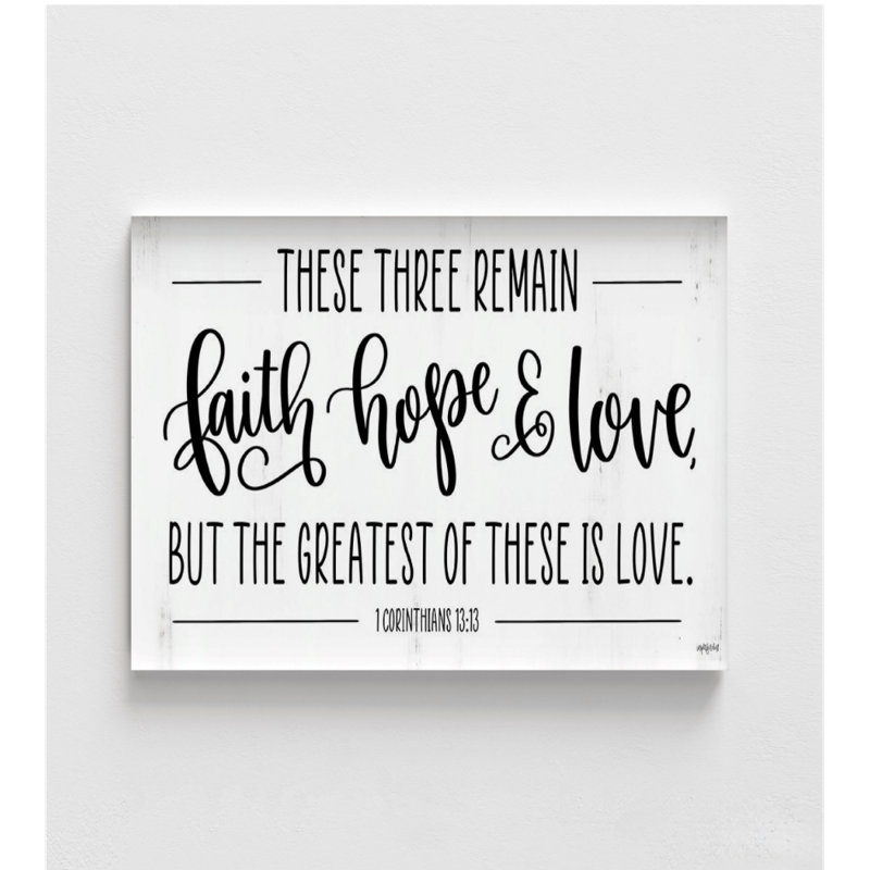 Faith-Hope and Love, impression encadrée rustique 1 Corinthiens 13:13, très grande ferme chrétienne, reproduction d'art, petit chalet