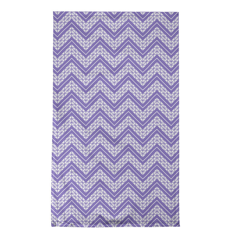 Stephenie Tea Towel Kitchen Towel, Purple/Gray, Cotton Twill