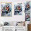 «Red Semi Truck In Winter II», reproduction sur toile encadrée-963051531-963051533