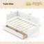 Lit de jour simple avec 2 tiroirs de rangement et support pour garde-corps-1809420059