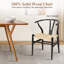 Chaise de salle à manger en bois massif, chaise Mid-Century-932258284