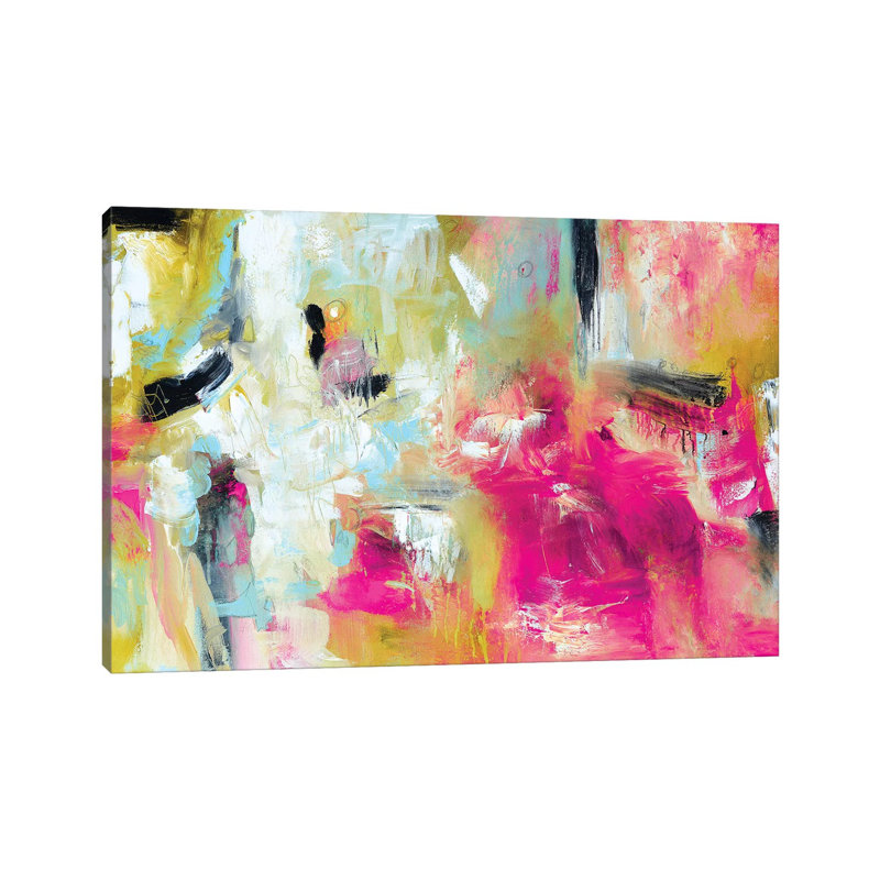 Abstract VII by Andrada Anghel - Painting on Canvas, 66.04cm H x 101.6cm W x 3.81cm D, Wrapped Canvas