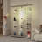 Tempered Glass Display Cabinet, Wine Cabinet,Storage Cabinet,File Cabinet,With Bluetooth LED Light Strip,Lock On The Door,Equipped With Cast-175789267