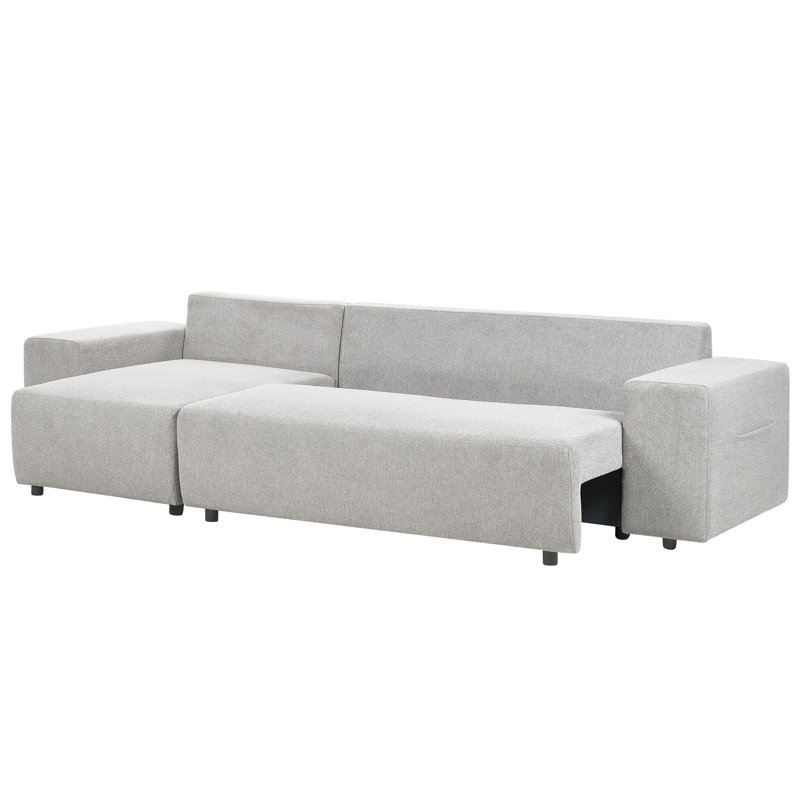 Avrian 3 Seater Sofa Bed, Right Hand Facing, Light Grey