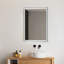 Armoire à pharmacie avec miroir en aluminium noir Atyana-1637038719