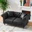 Canapé en tissu 66 po Chesterfield?-908840078