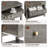 25''W Nightstand with Drawer, Shelf and Pull-out Tray-1823262973-1812515868