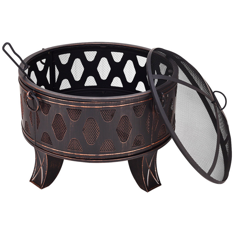 Kyles Round Iron Charcoal Smokeless Fire Pit