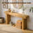 63" Solid Wood Console Table – Rustic Farmhouse Sofa Table, Narrow Rectangular Design