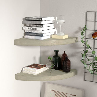 Naudiya 2 Piece Corner Floating Shelf