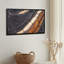 Black White And Orange Cracked Lava Rock Texture Canvas Wall Art-133552119
