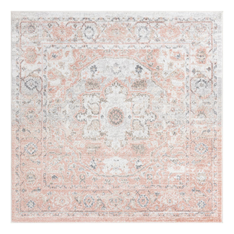 Longwell Oriental Indoor Rug, Square 5'3"