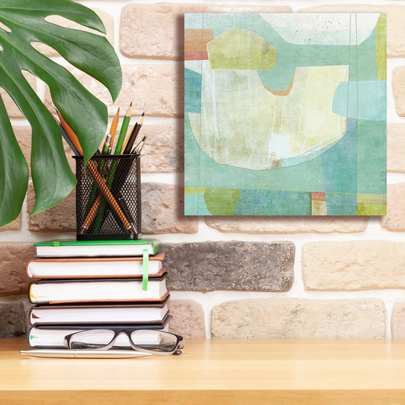  «Aqua Pool» par Suzanne Nicoll, art mural sur toile, 12 po x 12 po