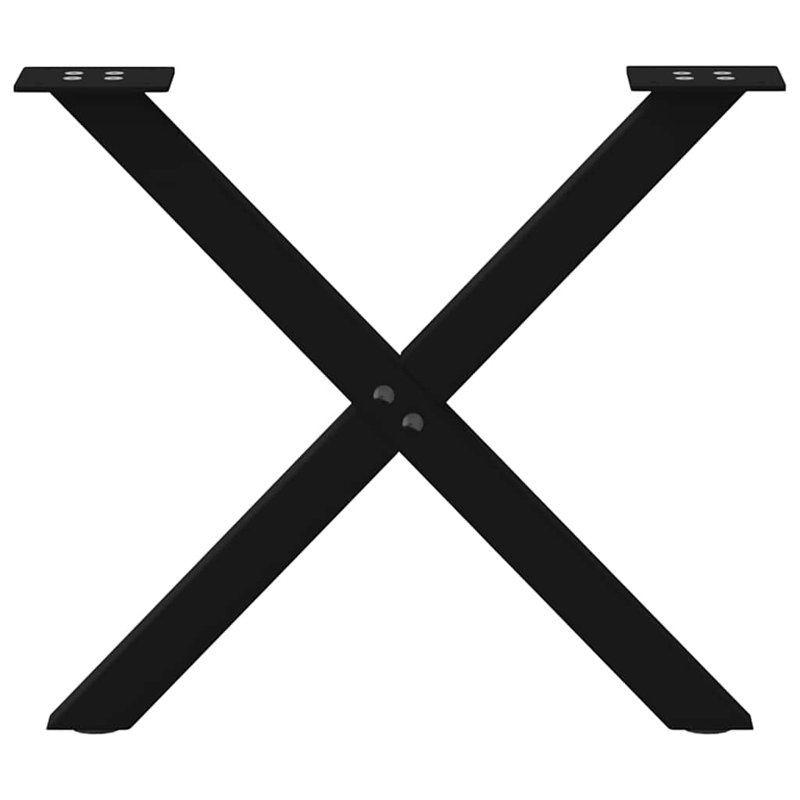 Table Leg, Black, 43cm H x 60cm W x 43cm D