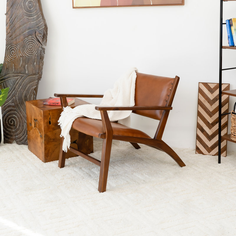 Fauteuil Azyla, Brun clair cognac