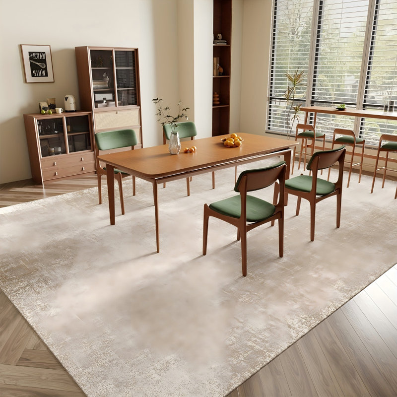 Devnew Solid Colour Machine Printed Area Rug, Rectangle 120 x 170 cm